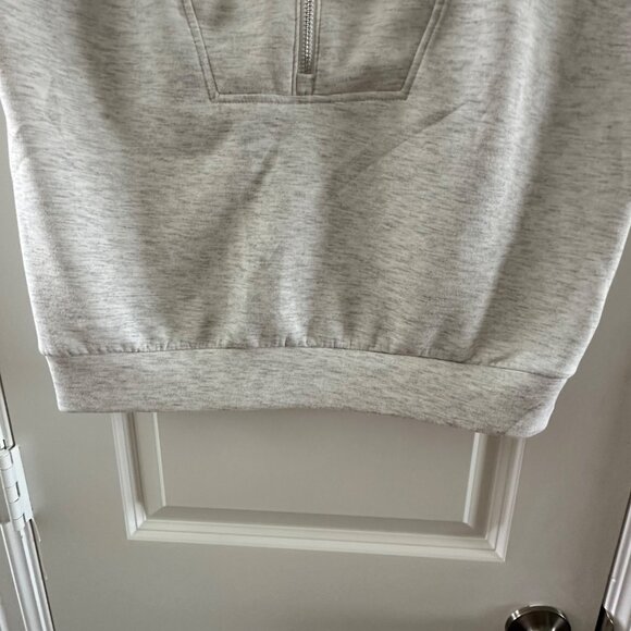 Yogalicious Scuba Monaco Half-Zip Heather Gray Sleeveless Top L - Picture 7 of 7